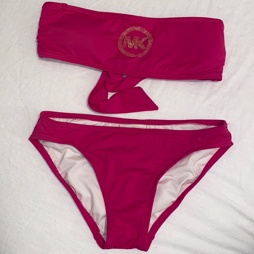 Strapless Michael Kors bikini set